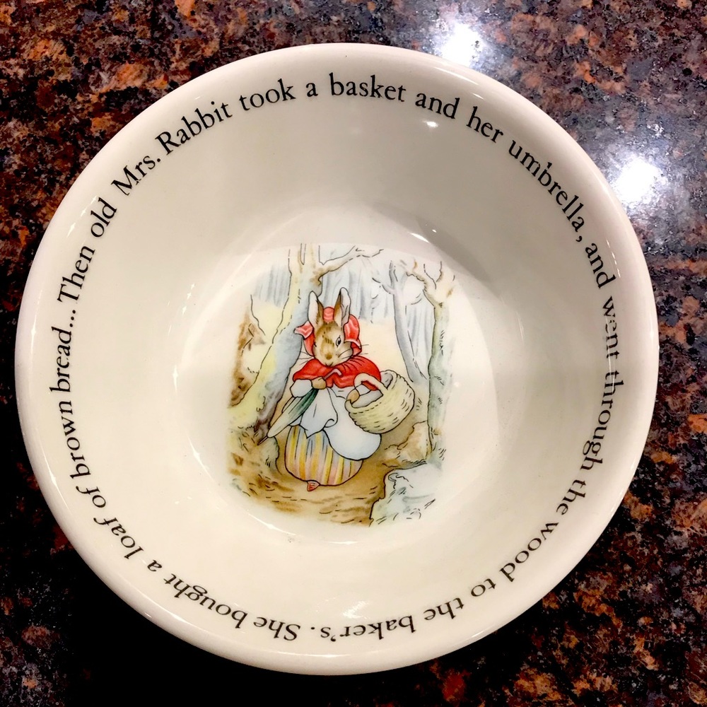 Vintage Wedgwood Mrs Rabbit Bowl